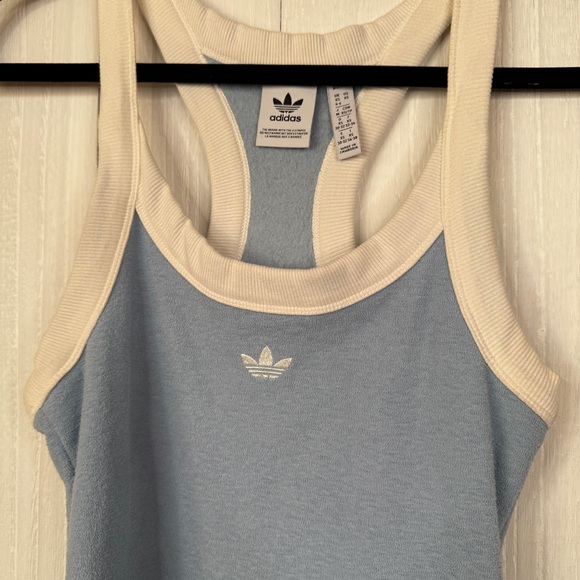 Adidas Light Blue Terrycloth Racerback Dress - Picture 4 of 6